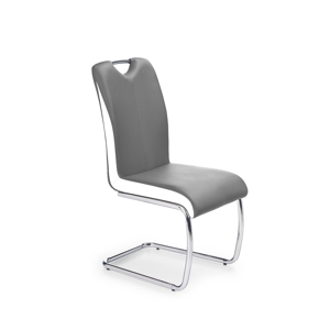 HALMAR K184 jedálenská stolička sivá / biela