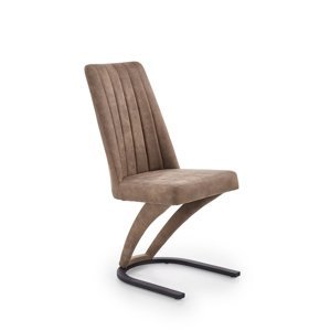 HALMAR K338 jedálenská stolička hnedá / čierna