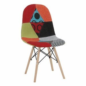 KONDELA Candie 2 New Typ 2 jedálenská stolička vzor patchwork / buk