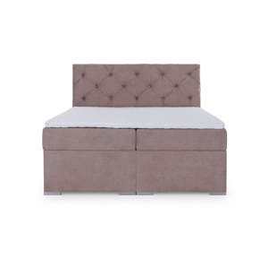 NABBI Beneto 160 čalúnená manželská posteľ s úložným priestorom ružová (Soro 61)
