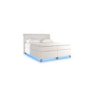 NABBI Avellino 140 čalúnená manželská posteľ s úložným priestorom béžová (Soft 33)