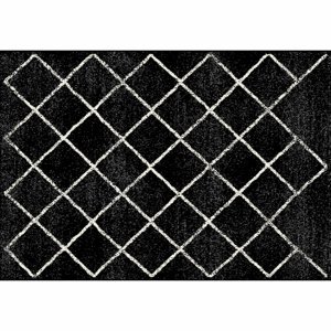 KONDELA Mates Typ 1 koberec 100x150 cm čierna / vzor