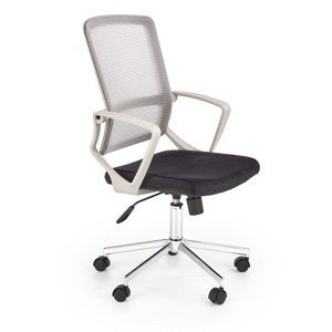 Kancelárska stolička s podrúčkami Flicker - čierna / svetlosivá
