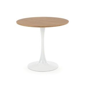 HALMAR Sting okrúhly jedálenský stôl dub zlatý / biela