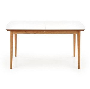 HALMAR Barret rozkladací jedálenský stôl biela / dub lefkas