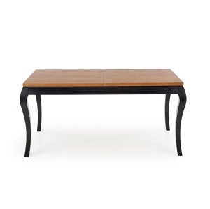 HALMAR Windsor rustikálny rozkladací jedálenský stôl dub tmavý / čierna