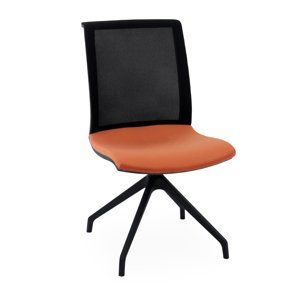 NABBI Libon Cross BS konferenčná stolička oranžová / čierna