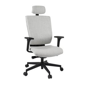 NABBI Mixerot BT HD kancelárska stolička s podrúčkami sivá / čierna