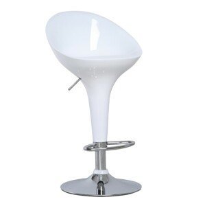 KONDELA Alba HC-169 New barová stolička chrómová / biela