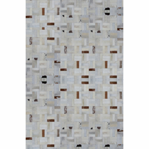 KONDELA Typ 1 kožený koberec 170x240 cm vzor patchwork