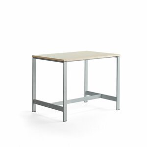 Stôl VARIOUS, 1200x800x900 mm, strieborná, breza