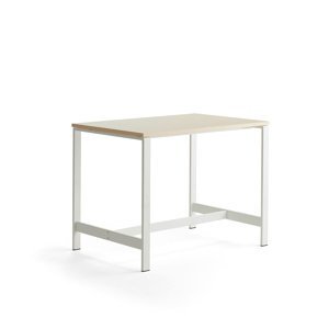 Stôl VARIOUS, 1200x800x900 mm, biela, breza