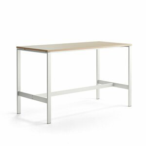Stôl VARIOUS, 1800x800x1050 mm, biela, dub