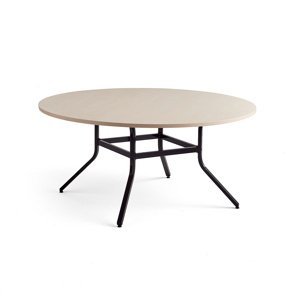Stôl VARIOUS, Ø1600 mm, výška 740 mm, čierna, breza