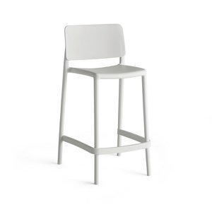 Barová stolička RIO, výška sedáku 650 mm, biela