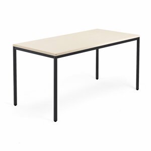 Stôl MODULUS, 1600x800 mm, čierna konštrukcia, breza