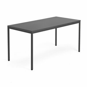Stôl MODULUS, 1600x800 mm, čierna konštrukcia, čierny