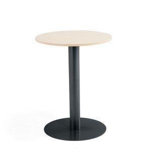 Barový stôl ALVA, Ø700x900 mm, breza, antracit