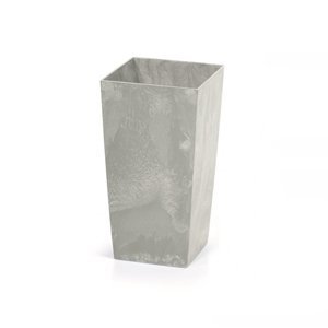 Plastový kvetináč DURS125E 12,5 cm - sivý betón