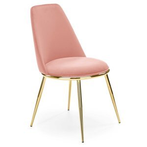 Jedálenská stolička K460 - ružová / zlatá