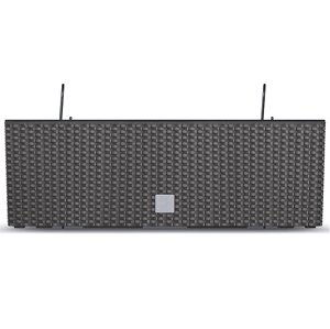 Plastový balkónový kvetináč DRC600W 58 cm - hnedá