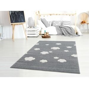 Detský koberec - Malý Mráčik farba: modrá - biela, rozmer: 160 x 230 cm