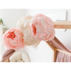 Uzavretý kvet pivonky na zavesenie - na posteľ alebo stenu farba: svetlo ružová
