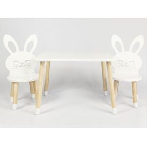 Detský stôl a stoličky Zajačik variant: stôl + 1 stolička