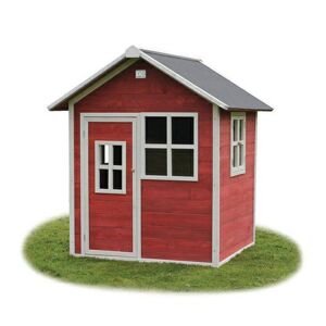 Detský drevený záhradný domček - malý (červený)