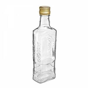 Kinekus Fľaša na alkohol sklo 250 ml, uzáver, FI28 Moskva