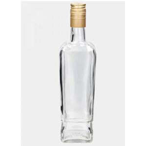 Kinekus Fľaša na alkohol 700ml na závit s uzáverom, sklenená