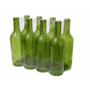 Kinekus Fľaša na alkohol/víno sklo 750 ml zelená