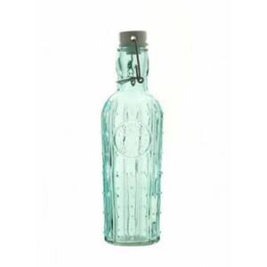 Kinekus Fľaša sklenená 500ml, s patentným uzáverom, okrúhla, mix dizajnov