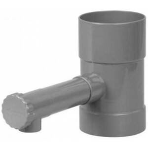 Kinekus Zberač dažďovej vody s ventilom pre PVC a kovové zvody s priemerom 100 mm šedý