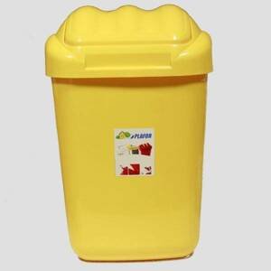 Kinekus Kôš na odpad preklápací 15l, plastový, FALA, žltý