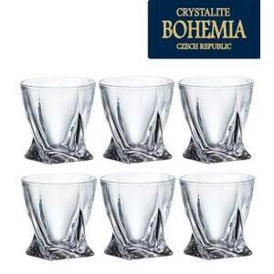 Kinekus Pohár 340ml na whisky QUADRO BOHEMIA, sada 6ks