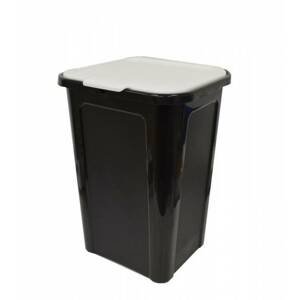 Kinekus Odpadkový kôš na recykláciu 44 l, plastový, "Cover Line" TONTARELLI, čierno/biely
