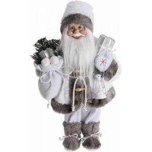 Kinekus Postavička Santa 30 cm bielo-sivý