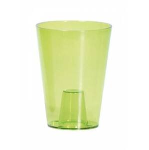 Kinekus Kvetináč plastový, transparentný, priemer 13 cm, COUBI ORCHID, zelený