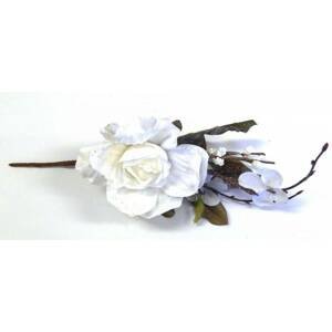 Kinekus Ozdoba zapichovacia kvet ruža biela