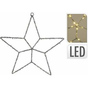 Kinekus Svetlo vianočné 30 LED teplé biele hviezda 45x45 cm baterky