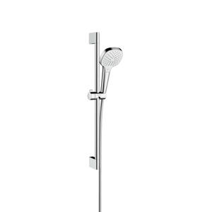 Hansgrohe Croma Select E - Sprchová súprava Vario EcoSmart 9 l/min 0,65 m, biela/chróm - 26583400